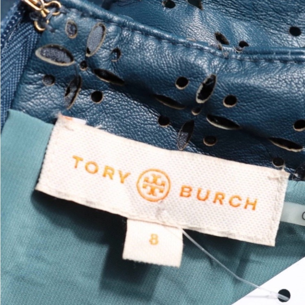 Tory Burch Teal Eyelet Detail dress - Picture 5 of 5